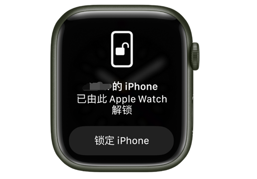 徽县苹果手机维修分享用 AppleWatch 解锁配备面容 ID 的 iPhone方法 