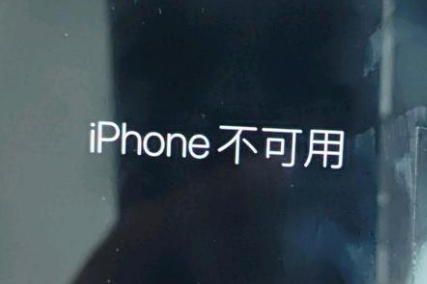 徽县苹果服务网点分享锁屏界面显示“iPhone 不可用”如何解决 